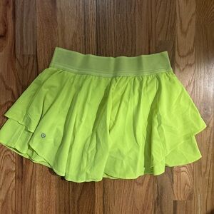 Neon Green lululemon skirt